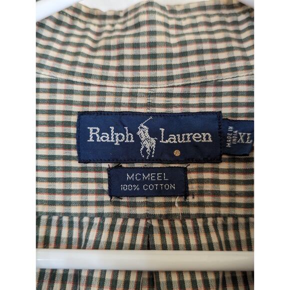Ralph Lauren XL Shirt Button Down McMeel 100, Cotton Classic Very Good Used - Picture 12 of 12